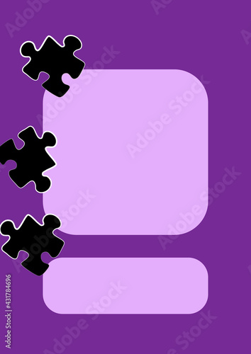 Vertical illustration format A4 - the design of the screen of the phone or tablet for inscriptions and photos