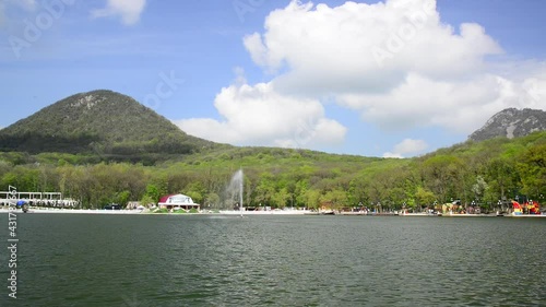 Wallpaper Mural Resort lake in Zheleznovodsk, Russia - May 1, 2021. Torontodigital.ca