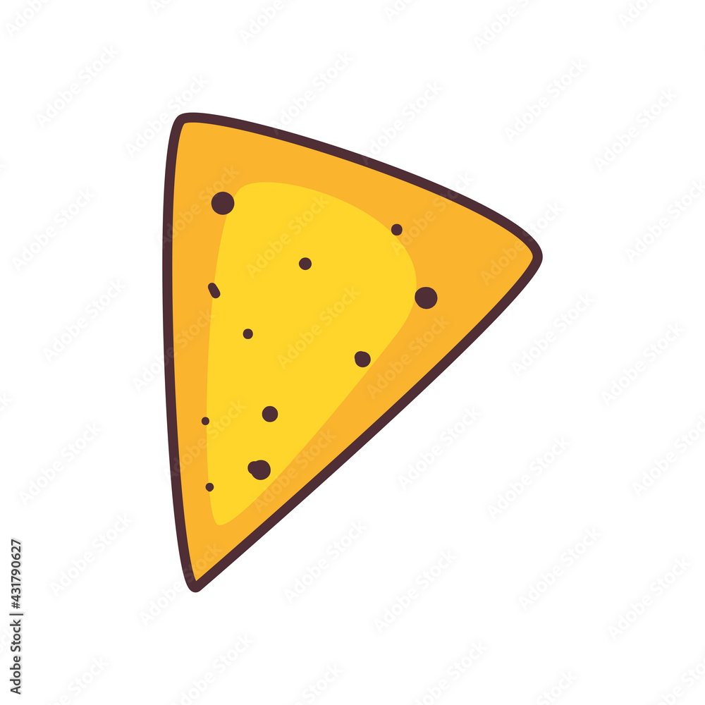 Isolated nacho icon Isolated nacho icon