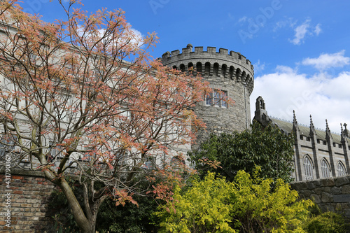 Photography Eerie scenery of the Dublin Castle in Ireland - a major Irish government complex