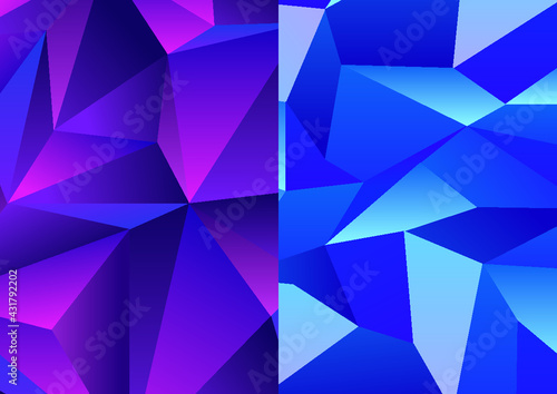 Fondo abstracto geometrico elegante poligonal degradado