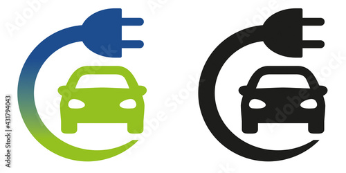 ICÔNE DE VOITURE ÉLECTRIQUE