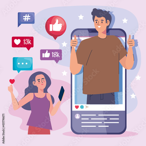couple influencers characters