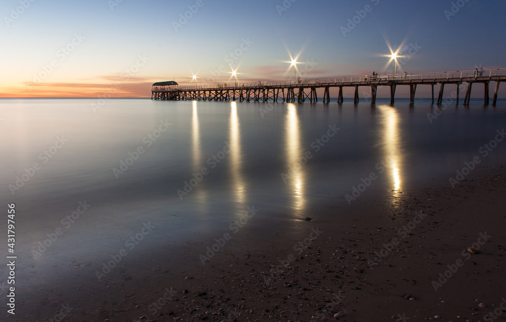 Sunset in Henley Beach, Adelaide South Australia