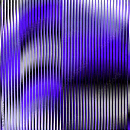 Deep blue gray futuristic abstract vector texture with linear shapes and moire effect. Dark monochrome background saver for interior decor, wall panel, mobile apps, business card, image of blog. 