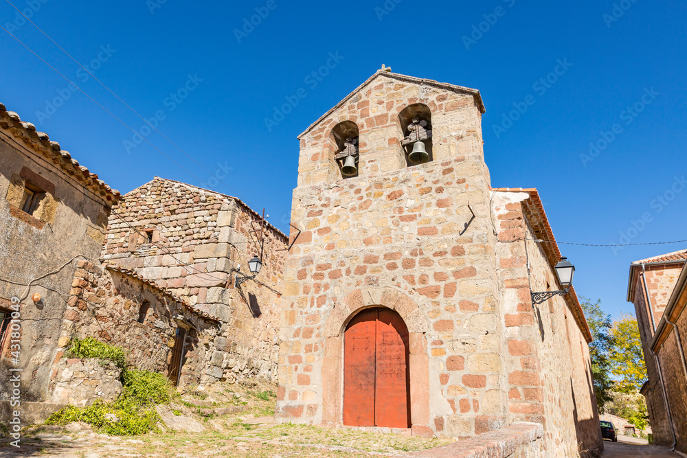 hermitage of the Virgen de la Salud in Barbatona, municipality of Siguenza, province of Guadalajara, Castile La Mancha, Spain