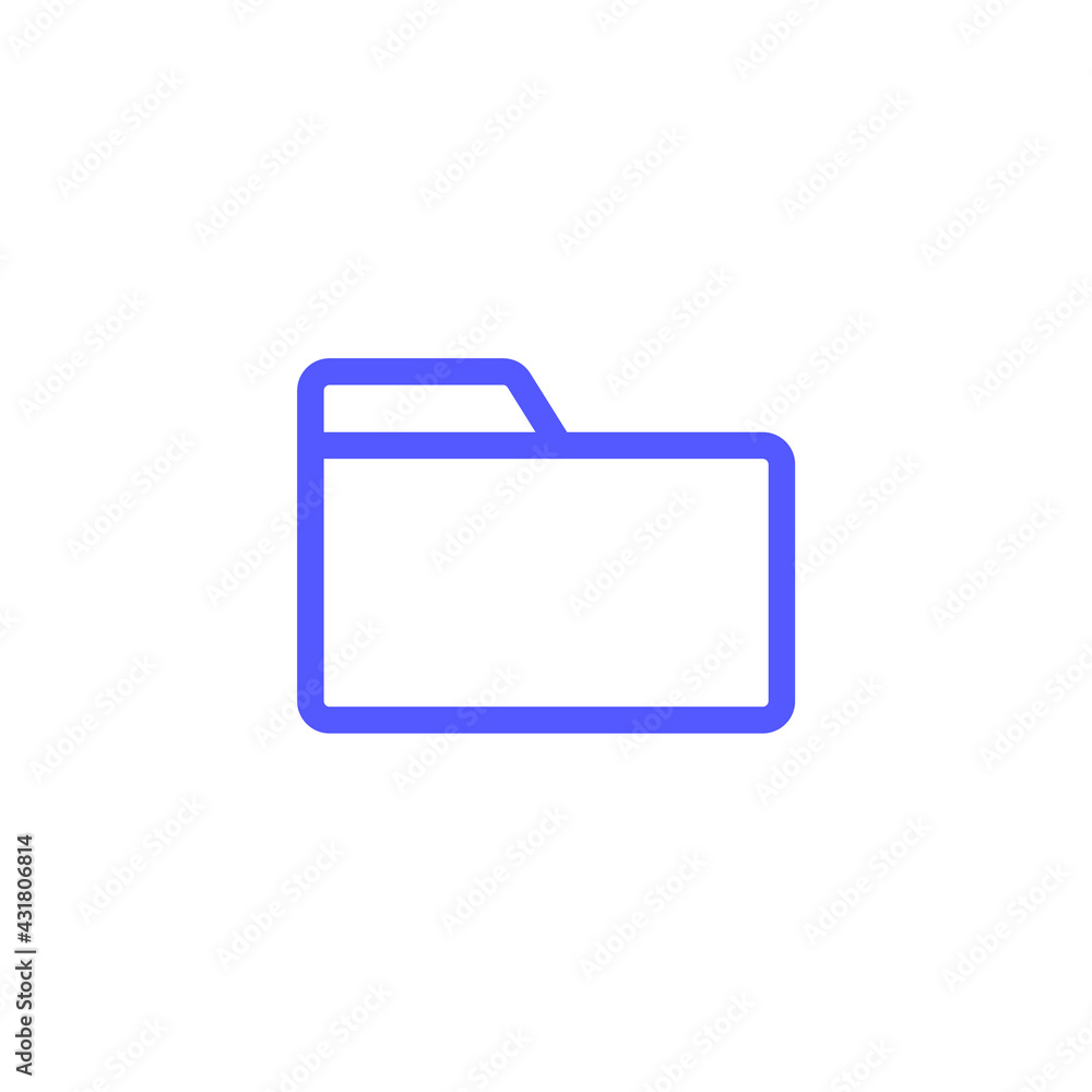 Simple folder icon for document storage Simple folder icon for document storage