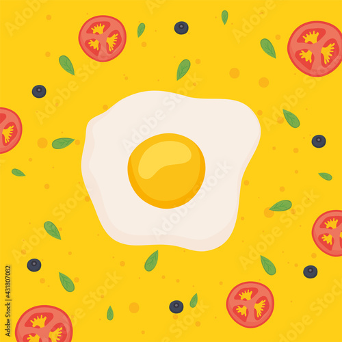 egg with tomatoes