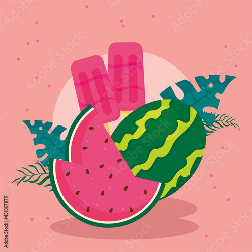 watermelons ice creams