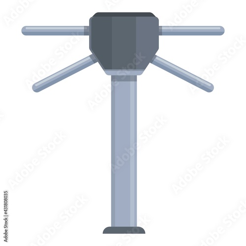 Turnstile entrance icon. Cartoon and flat of Turnstile entrance vector icon for web design isolated on white background