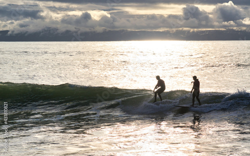 Surfing together