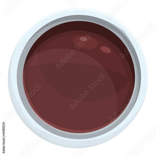 Rice soy sauce icon. Cartoon and flat of Rice soy sauce vector icon for web design isolated on white background