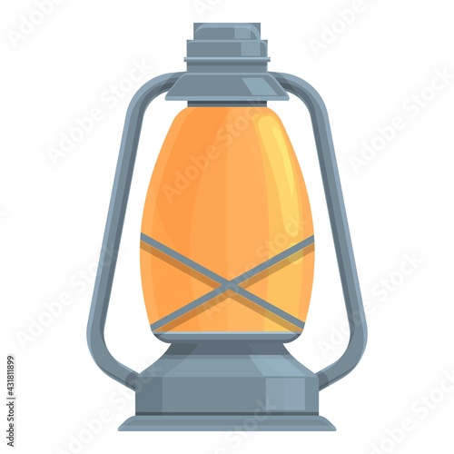 Kerosene light lamp icon. Cartoon and flat of Kerosene light lamp vector icon for web design isolated on white background