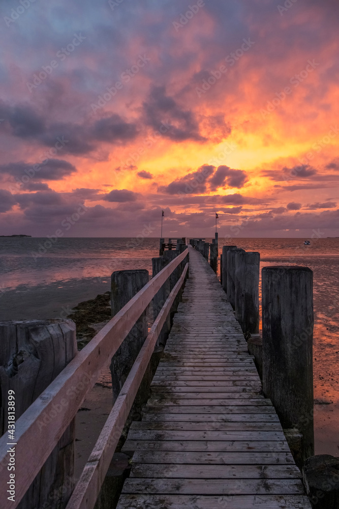 Sonnenuntergang am Strand von Utersum, Föhr