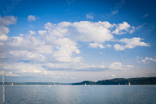 sailing ship on Balaton  Sailing on Lake Balaton  Boat on a lake