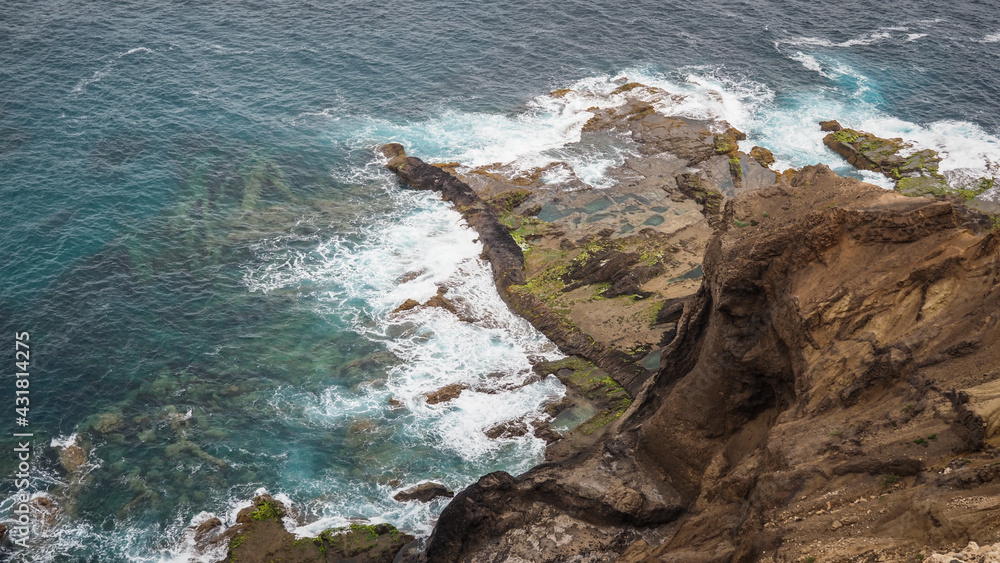 Obraz premium Porto Santo is a Portuguese island 43 kilometres northeast of Madeira Island in the North Atlantic Ocean.