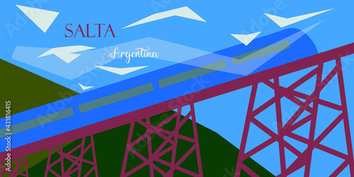 Illustration of the Province of Salta, Argentina, with its name in Spanish.