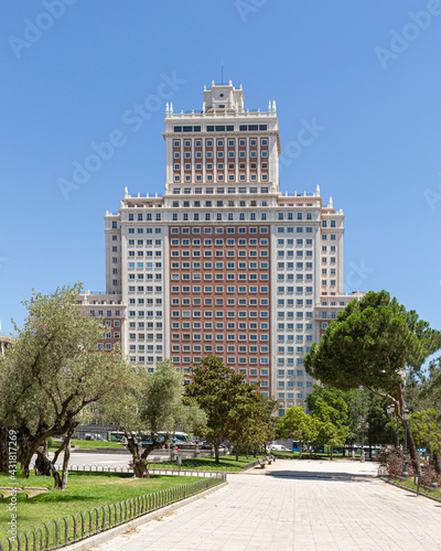 Edificio España, located in the Plaza de España in Madrid, Spain. photo