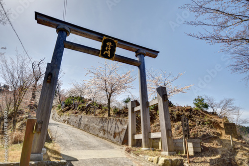 吉野山の金峯神社の鳥居