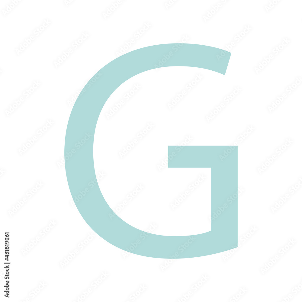 LETTER G SIMPLE CLIP ART VECTOR ILLUSTRATION LETTER G SIMPLE CLIP ART VECTOR ILLUSTRATION