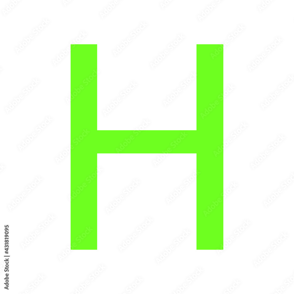 LETTER H SIMPLE CLIP ART VECTOR ILLUSTRATION LETTER H SIMPLE CLIP ART VECTOR ILLUSTRATION