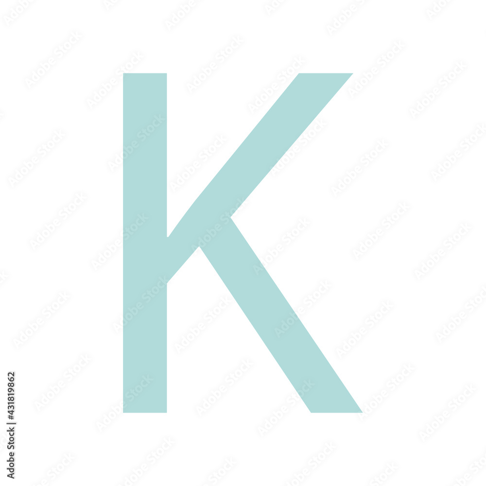 LETTER K SIMPLE CLIP ART VECTOR ILLUSTRATION LETTER K SIMPLE CLIP ART VECTOR ILLUSTRATION