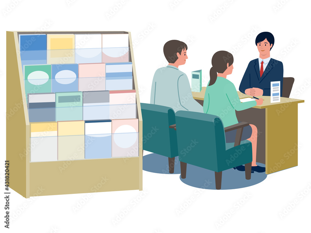 保険代理店の窓口で対応するスタッフと相談するカップルのベクターイラスト Stock Vector Adobe Stock 保険代理店の窓口で対応するスタッフと相談するカップルのベクターイラスト Stock Vector Adobe Stock