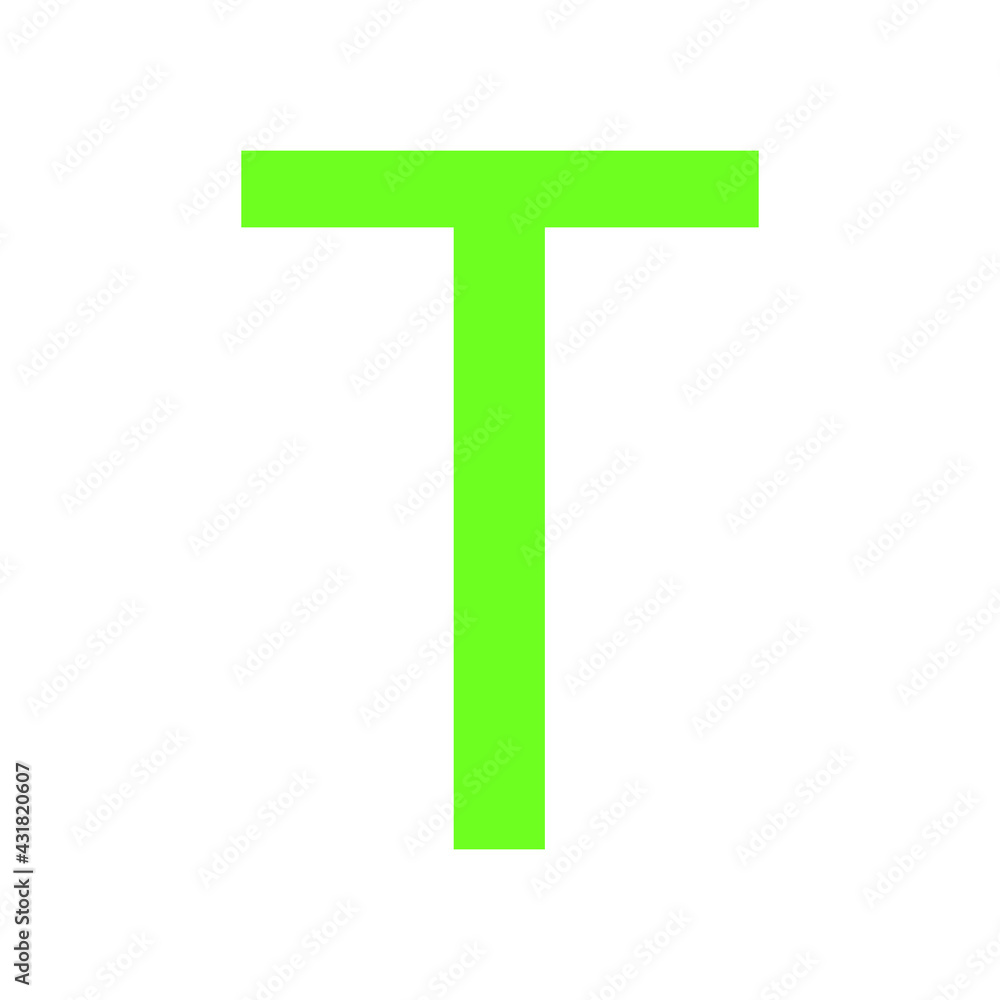 LETTER T SIMPLE CLIP ART VECTOR ILLUSTRATION LETTER T SIMPLE CLIP ART VECTOR ILLUSTRATION