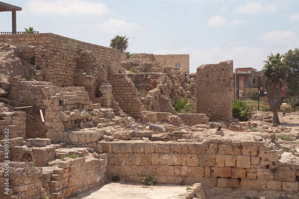 Caesarea Maritima, Israel. Ruins of the city that pontias pilate and Herod ruled from