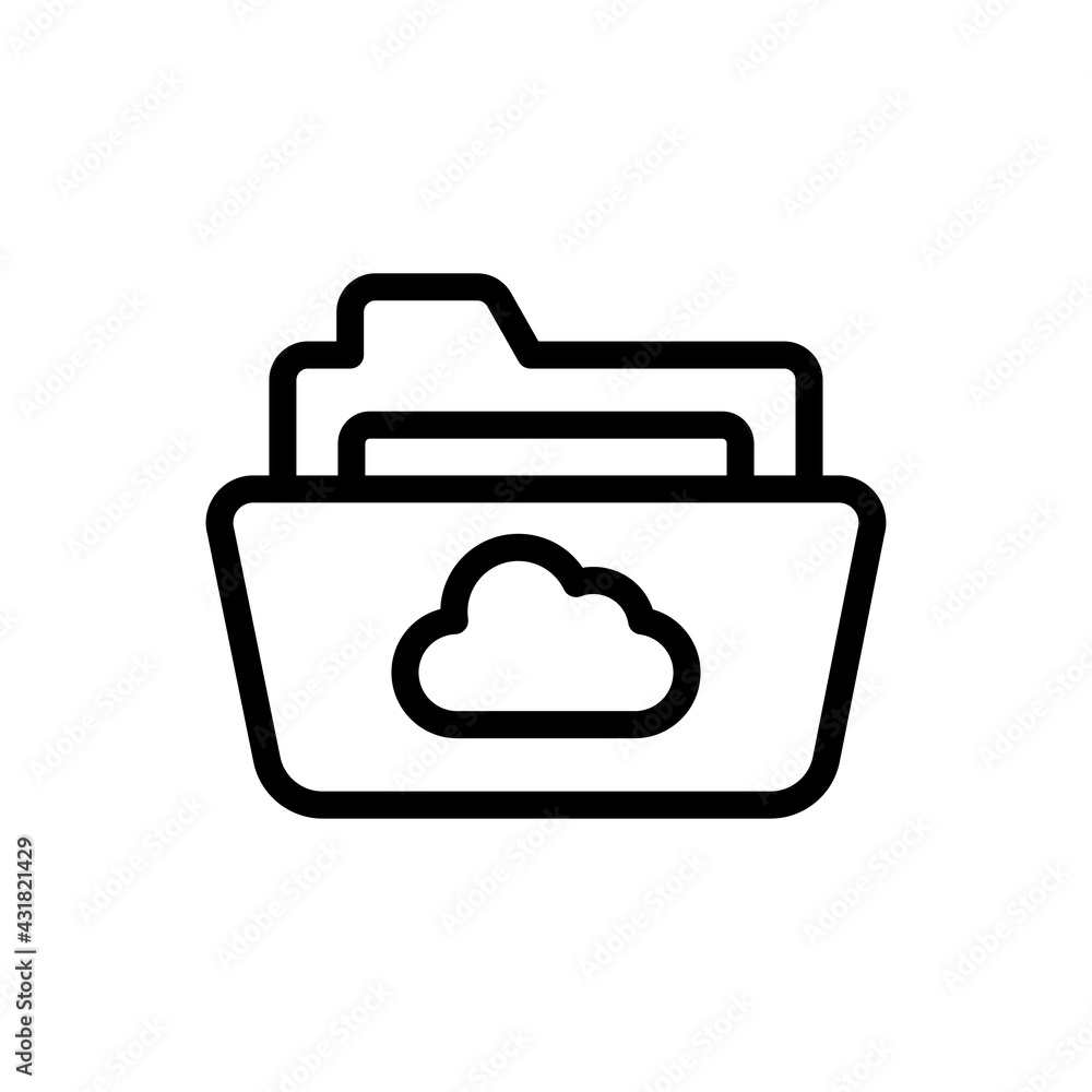 File Storage Vector Outline Icon. Data Storage Symbol EPS 10 FIle File Storage Vector Outline Icon. Data Storage Symbol EPS 10 FIle