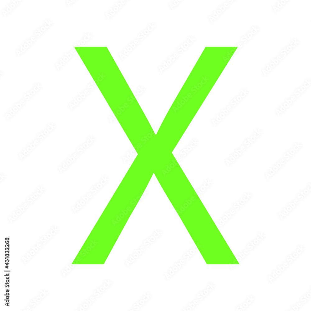 LETTER X SIMPLE CLIP ART VECTOR ILLUSTRATION LETTER X SIMPLE CLIP ART VECTOR ILLUSTRATION