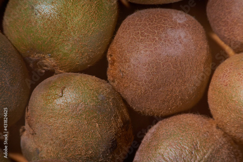 Fresh kiwifruit from the orchard. Fresh food without additives