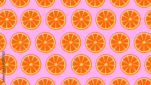 Citrus Orange Slice Pattern