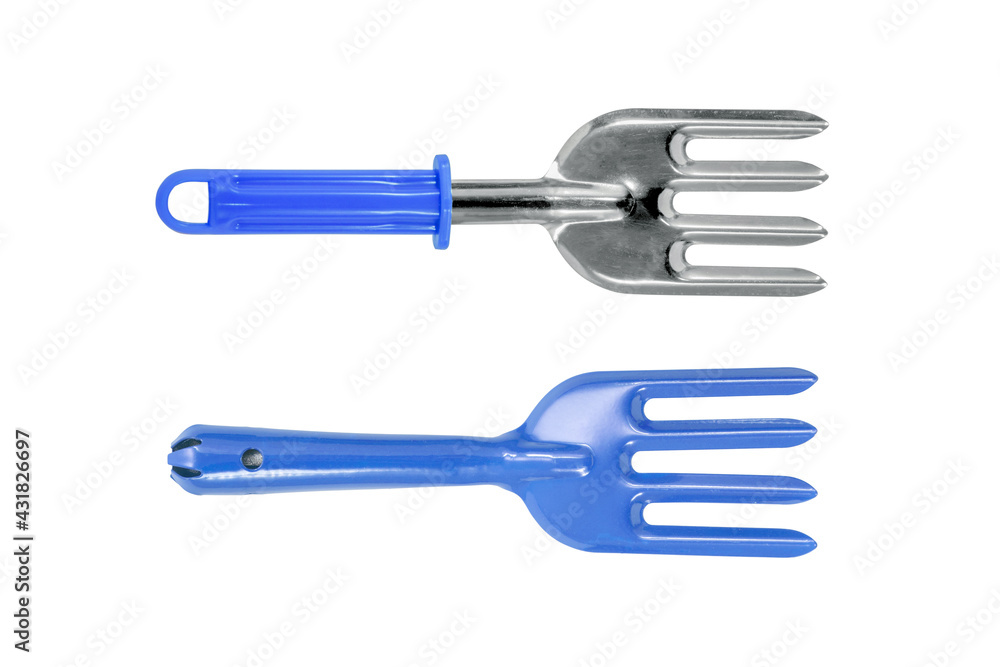 prong for garden or tooll for garden work tow style isolated on white background with clipping path prong for garden or tooll for garden work tow style isolated on white background with clipping path