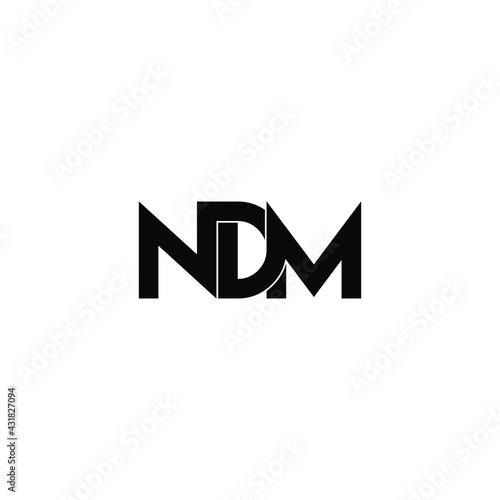 ndm letter original monogram logo design