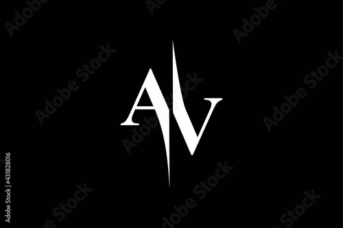 AV Monogram Logo Design