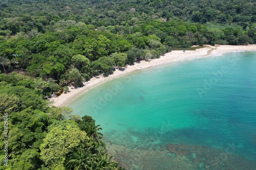 Lush tropical Caribbean Coast of Limon in Costa Rica -aerial views of Cocles, Punta Uva, Playa Chiquita and Puerto Viejo © WildPhotography.com