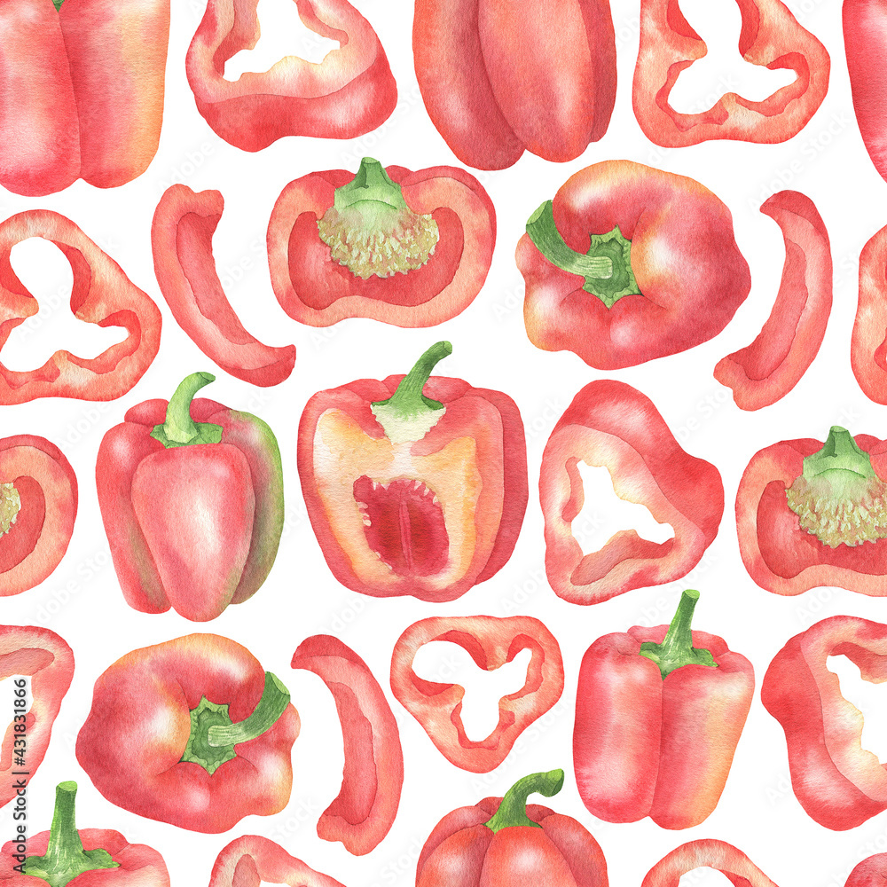 Red pepper pattern