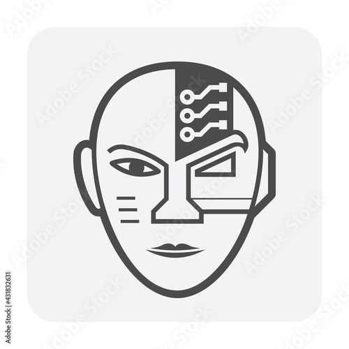 robot head icon