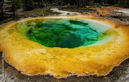 Morning Glory Pool in Yellowstone Park