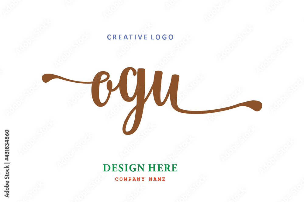 OGU lettering logo is simple, easy to understand and authoritative OGU lettering logo is simple, easy to understand and authoritative