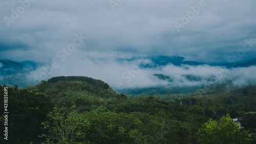 Mountains and fog. © Supat