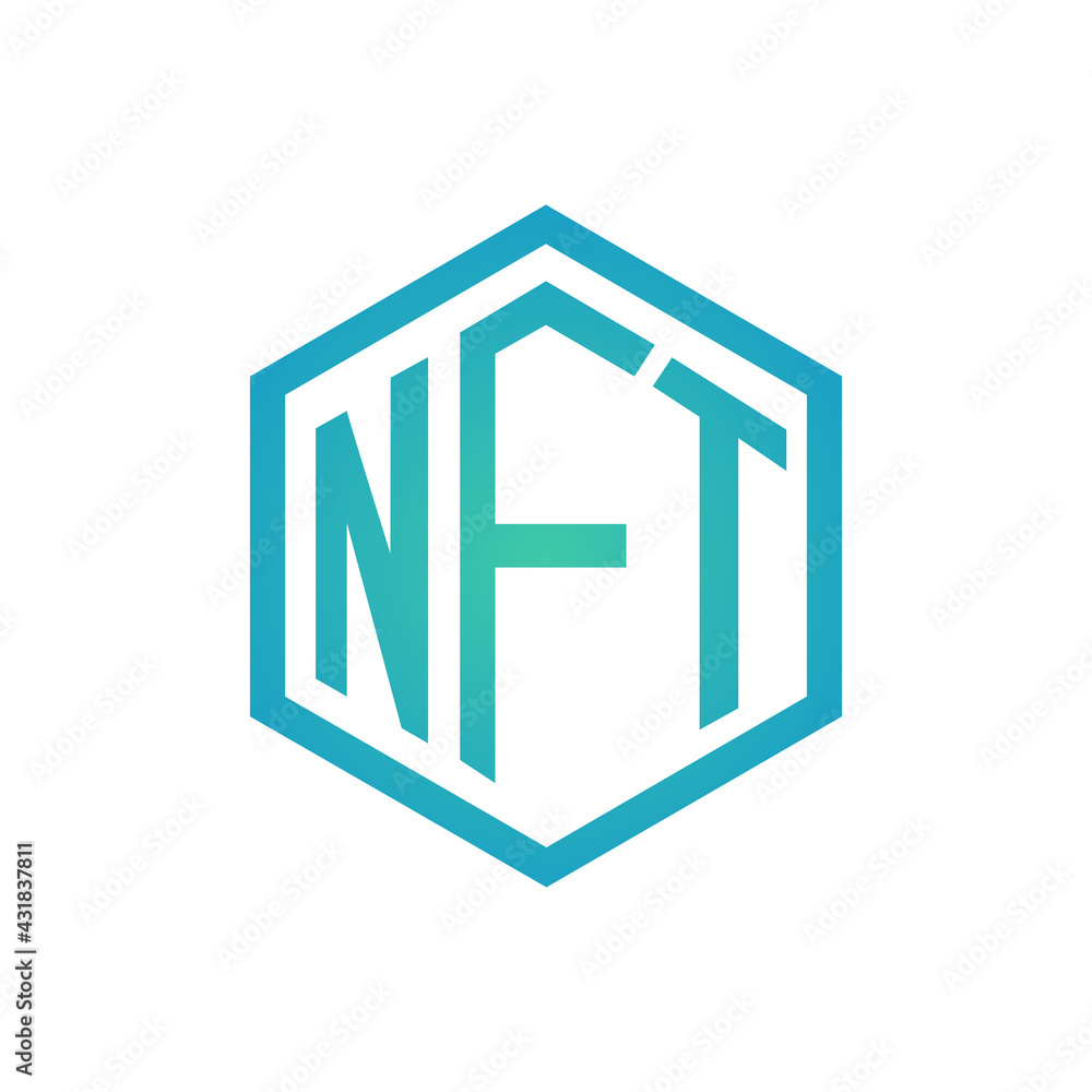 NFT symbol. Non fungible token icon vector. NFT symbol. Non fungible token icon vector.