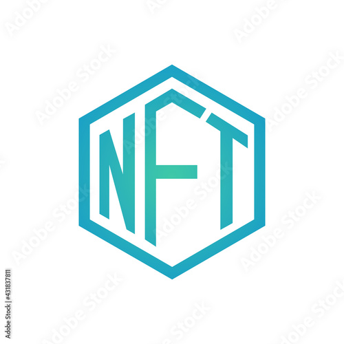 NFT symbol. Non fungible token icon vector.