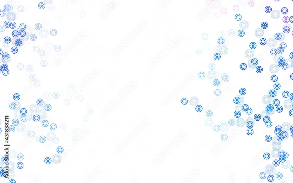 Light Blue, Red vector background with spots.