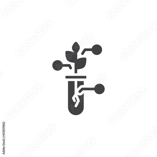 Agricultural laboratory research vector icon