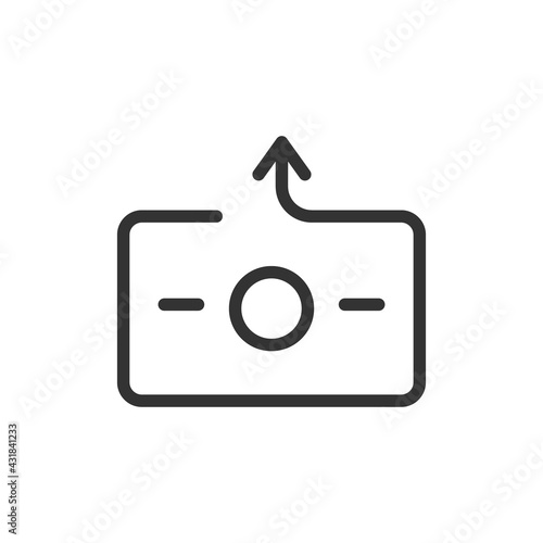 Income line icon.