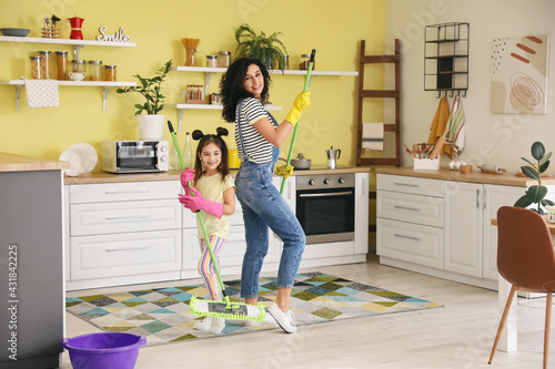 Mother and daughter having ...