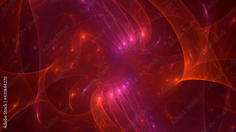 Obraz premium 3D rendering abstract multicolor fractal light background