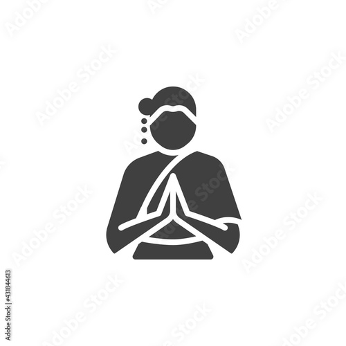 Thai woman vector icon